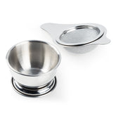 不锈钢抹茶滤网/细网过滤器附底座